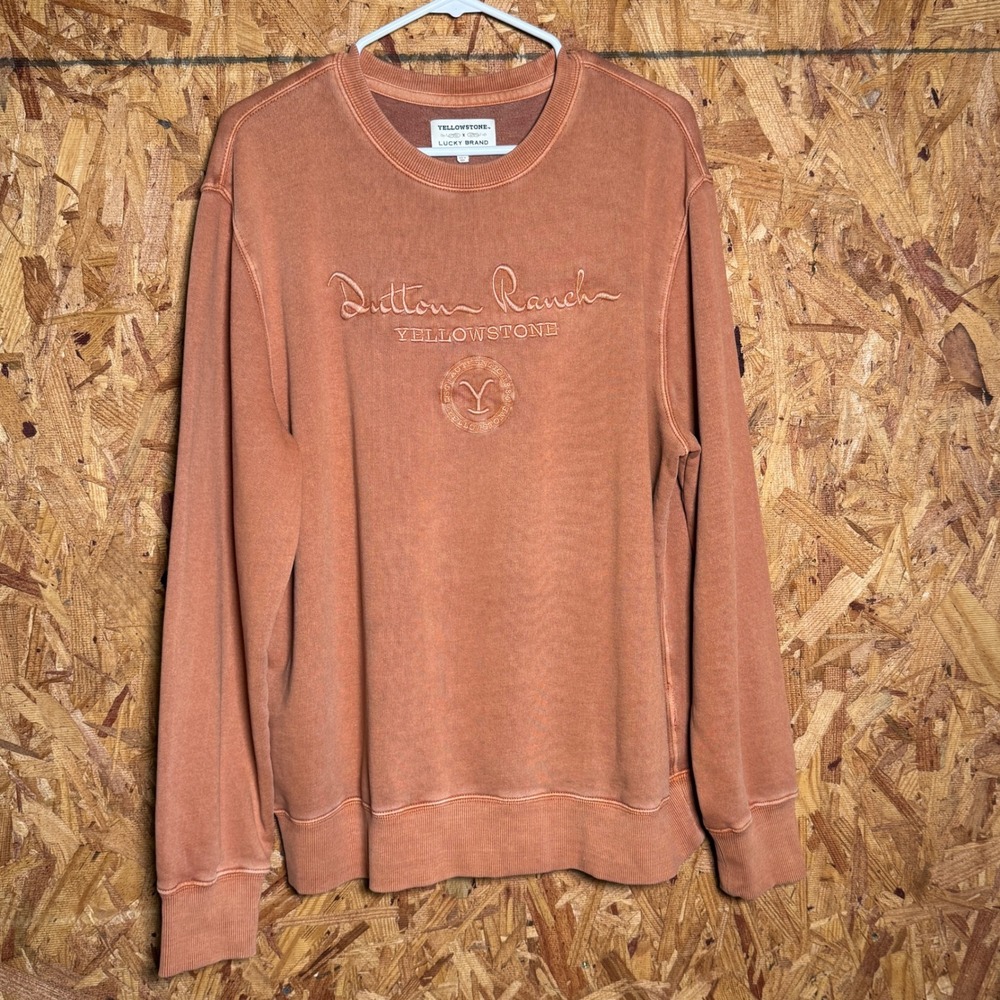 Yellowstone x Lucky Brand Dutton Ranch Sweatshirt Western Casual Loungewear L